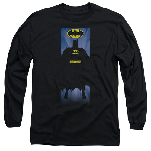 Batman Batman Block Mens Long Sleeve Shirt Black