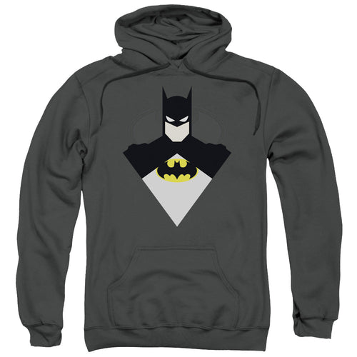 Batman Simple Bat Mens Hoodie Charcoal