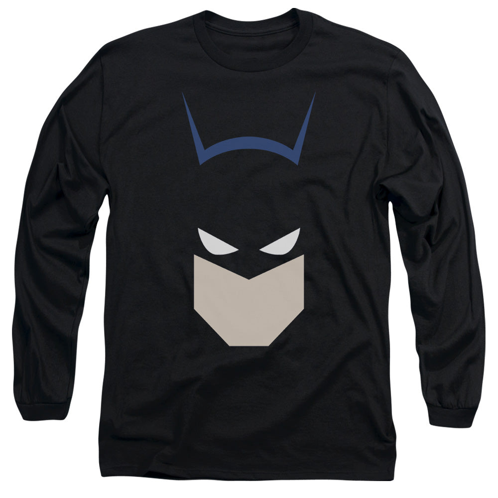 Batman Bat Head Mens Long Sleeve Shirt Black