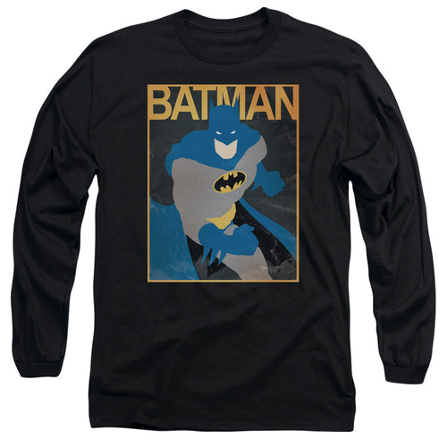 Batman Simple Bm Poster Mens Long Sleeve Shirt Black