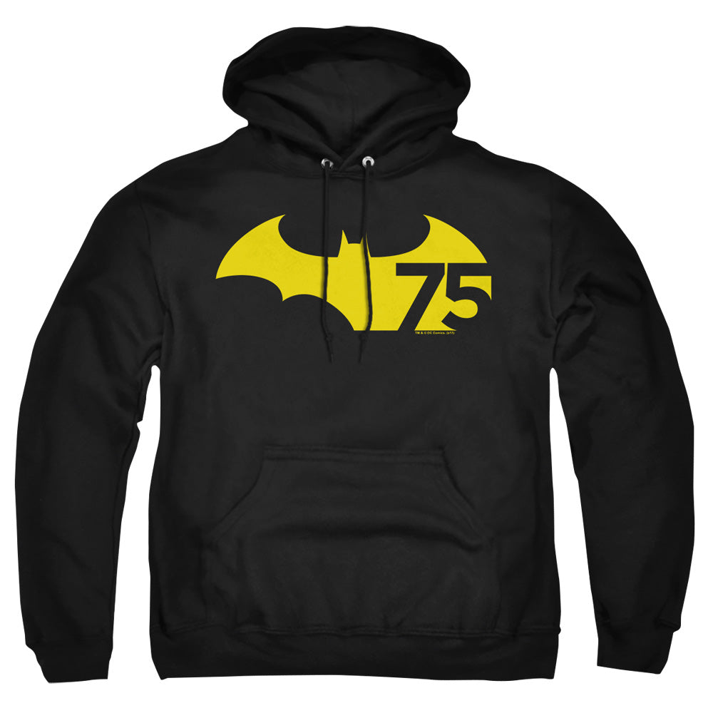 Batman 75 Logo 2 Mens Hoodie Black