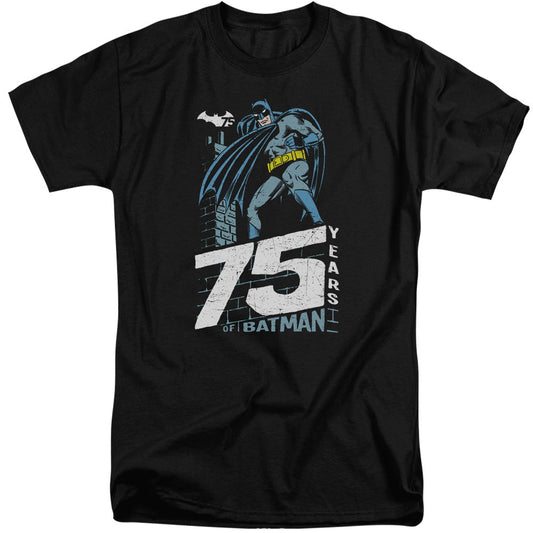 Batman Rooftop Mens Tall T Shirt Black