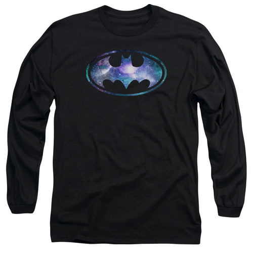 Batman Galaxy 2 Signal Mens Long Sleeve Shirt Black