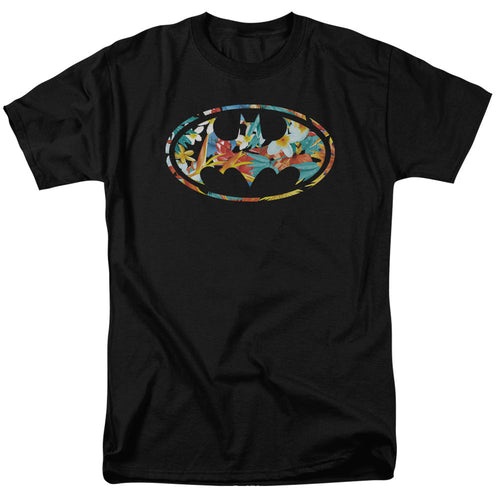 Batman Hawaiian Bat Mens T Shirt Black