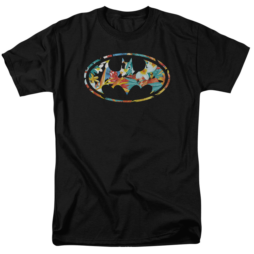 Batman Hawaiian Bat Mens T Shirt Black