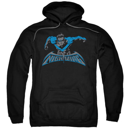 Batman Wing Of The Night Mens Hoodie Black