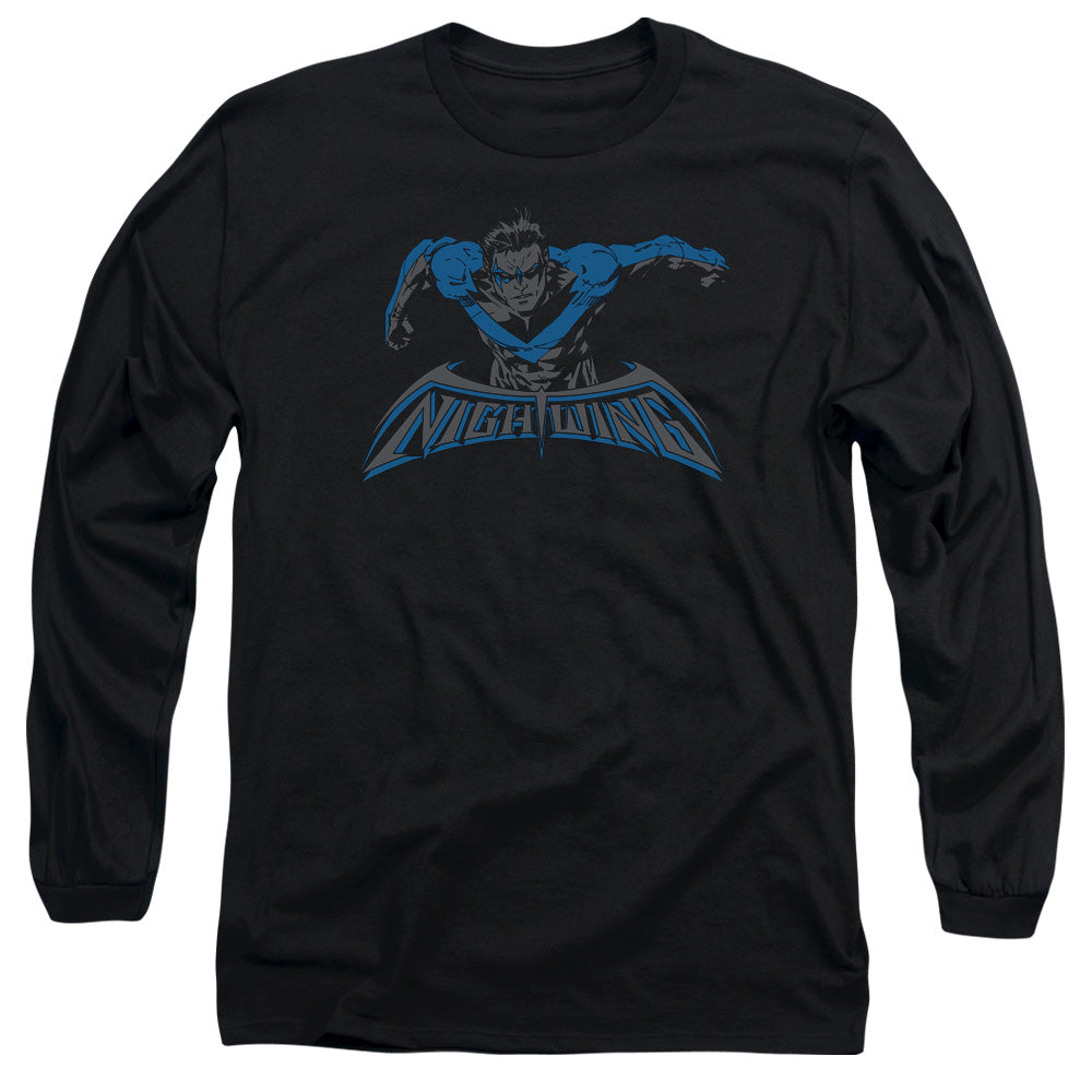 Batman Wing Of The Night Mens Long Sleeve Shirt Black
