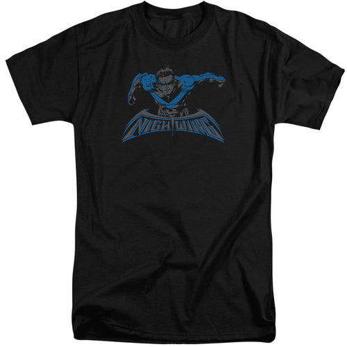 Batman Wing Of The Night Mens Tall T Shirt Black