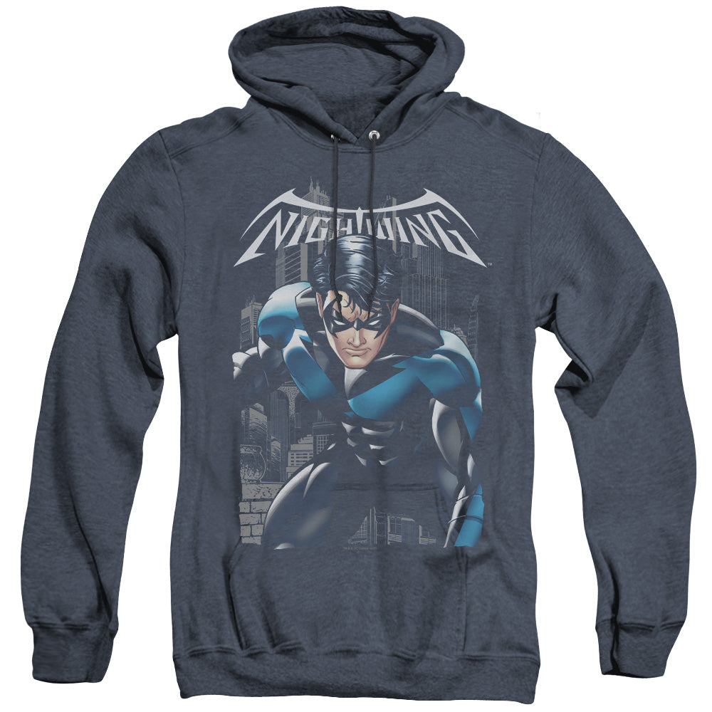 Batman A Legacy Heather Mens Hoodie Navy