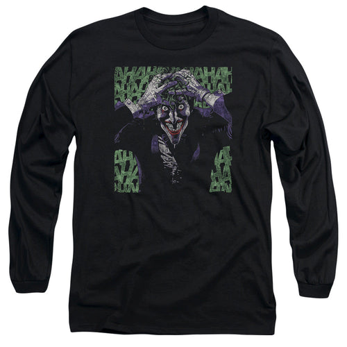 Batman Insanity Mens Long Sleeve Shirt Black