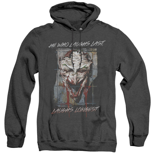 Batman Just For Laughs Heather Mens Hoodie Black