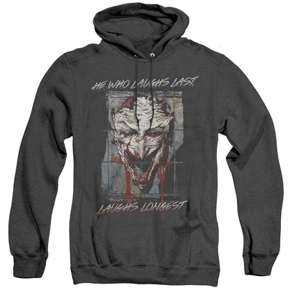 Batman Just For Laughs Heather Mens Hoodie Black