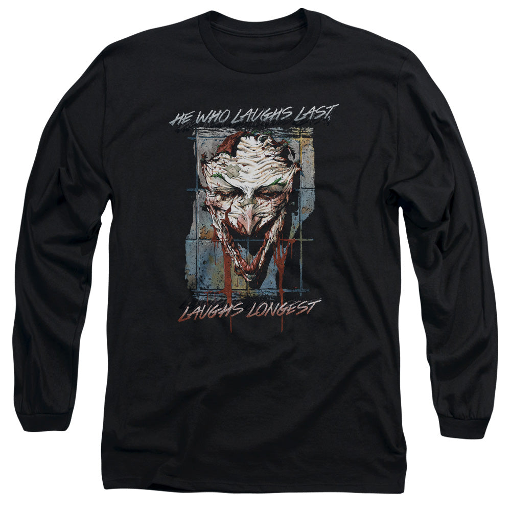 Batman Just For Laughs Mens Long Sleeve Shirt Black