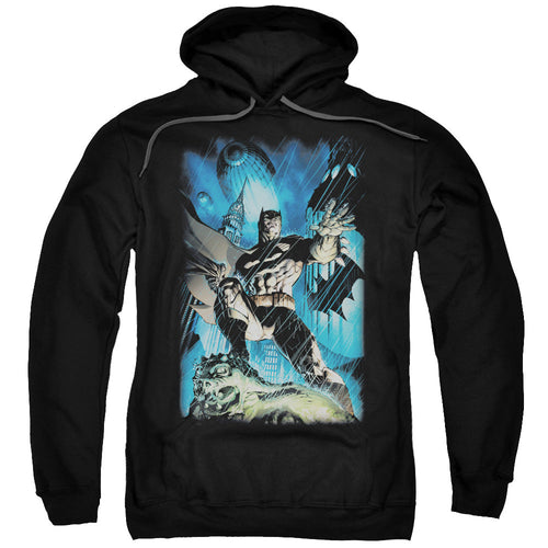 Batman Stormy Dark Knight Mens Hoodie Black