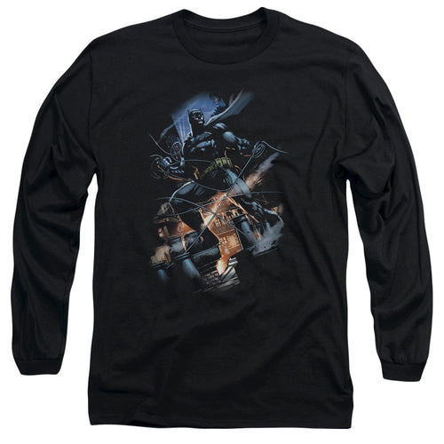 Batman Gotham Knight Mens Long Sleeve Shirt Black
