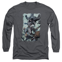 Load image into Gallery viewer, Batman Punch Mens Long Sleeve Shirt Charcoal
