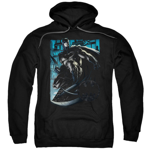 Batman Knight Falls In Gotham Mens Hoodie Black