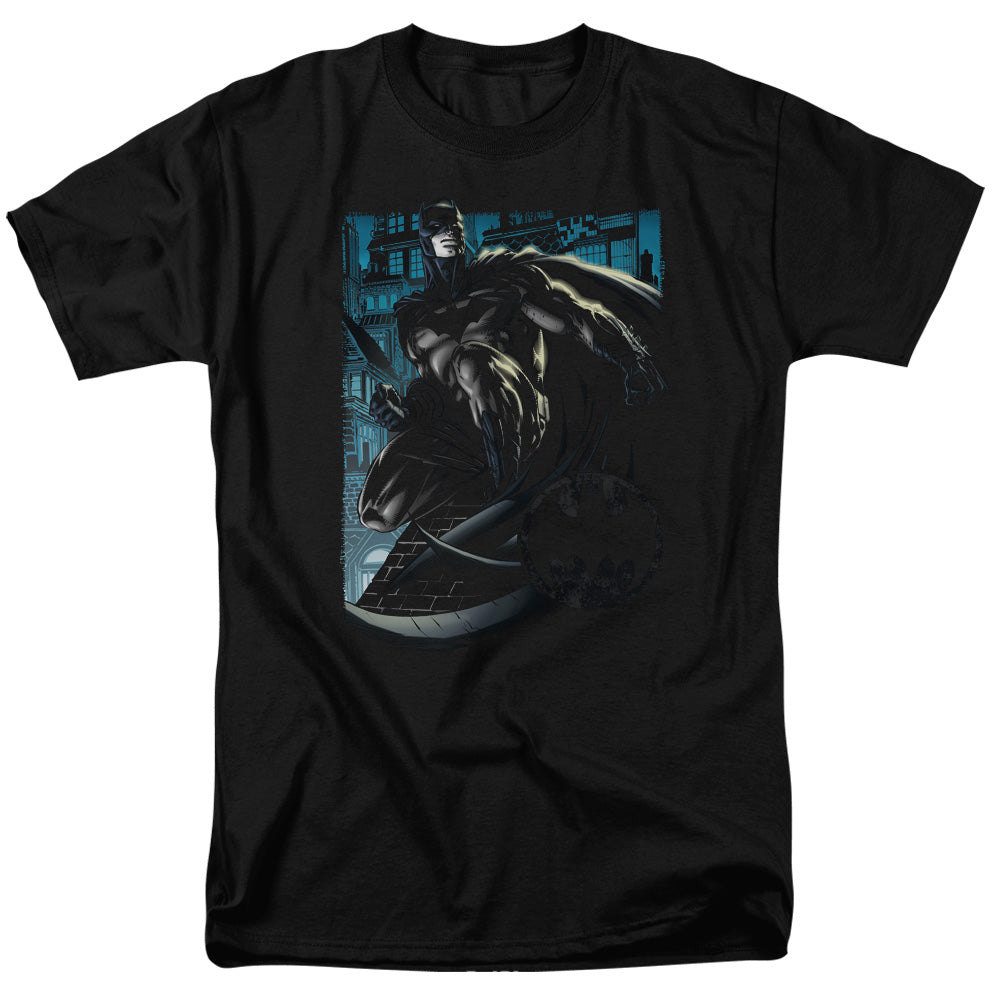 Batman Knight Falls In Gotham Mens T Shirt Black