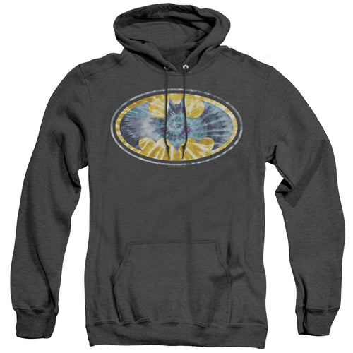 Batman Tie Dye 3 Heather Mens Hoodie Black