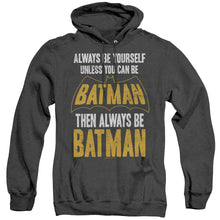 Load image into Gallery viewer, Batman Be Batman Heather Mens Hoodie Black
