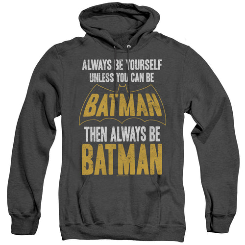 Batman Be Batman Heather Mens Hoodie Black