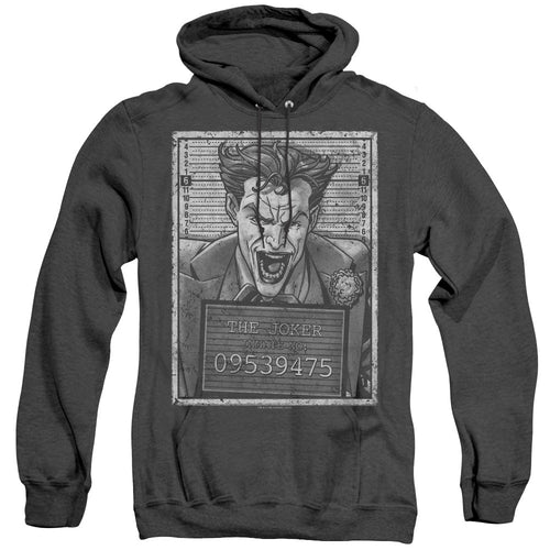 Batman Joker Inmate Heather Mens Hoodie Black