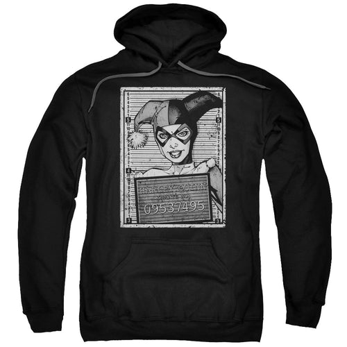 Batman Harley Inmate Mens Hoodie Black