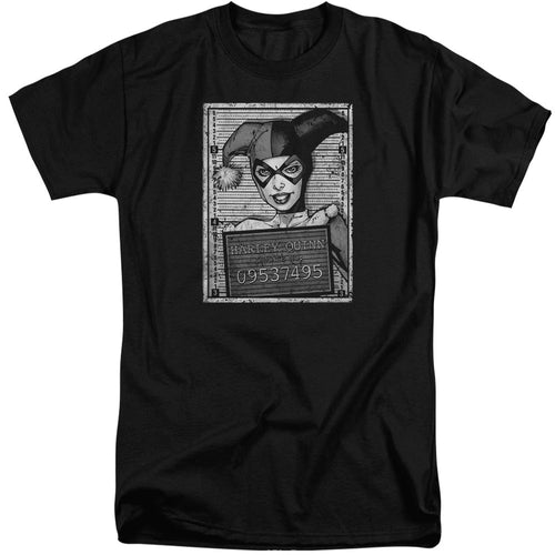 Batman Harley Inmate Mens Tall T Shirt Black
