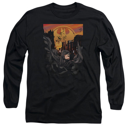 Batman Always On Call Mens Long Sleeve Shirt Black