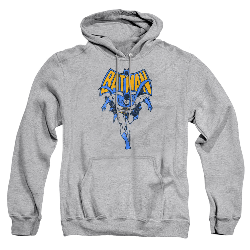 Batman Vintage Run Mens Hoodie Athletic Heather