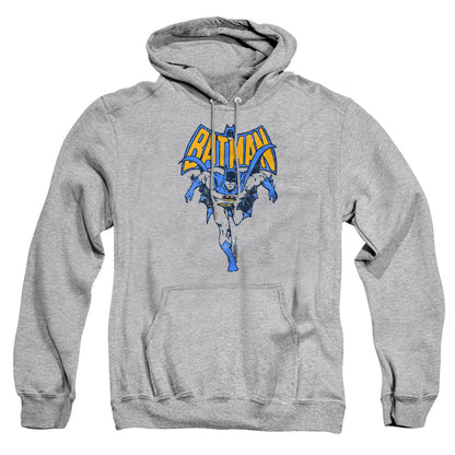Batman Vintage Run Mens Hoodie Athletic Heather