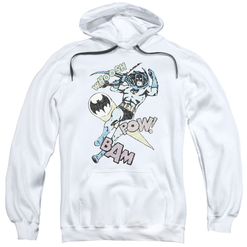 Batman Halftone Swing Mens Hoodie White