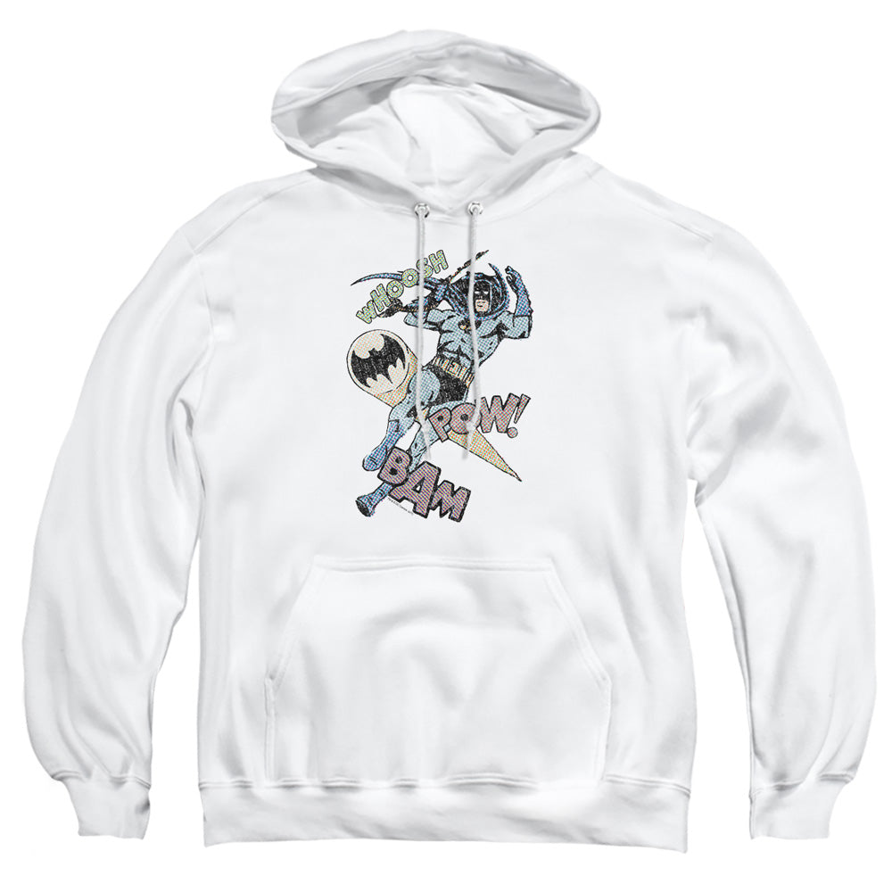 Batman Halftone Swing Mens Hoodie White