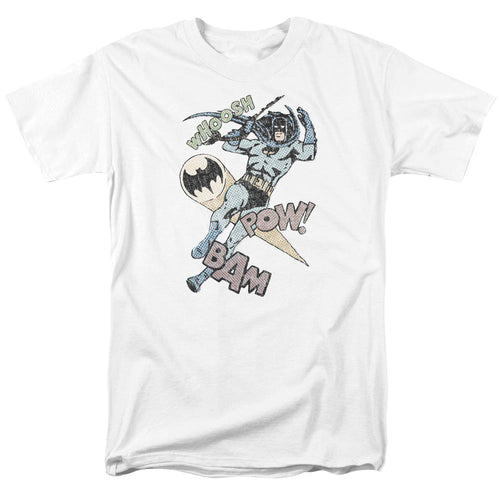 Batman Halftone Swing Mens T Shirt White
