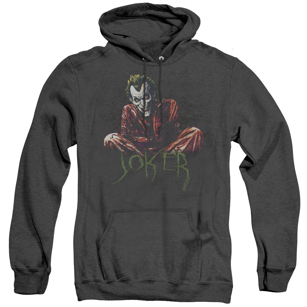 Batman Straight Jacket Heather Mens Hoodie Black