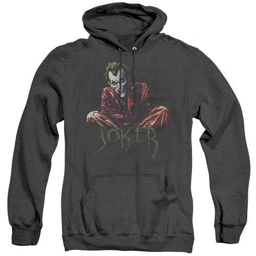 Batman Straight Jacket Heather Mens Hoodie Black