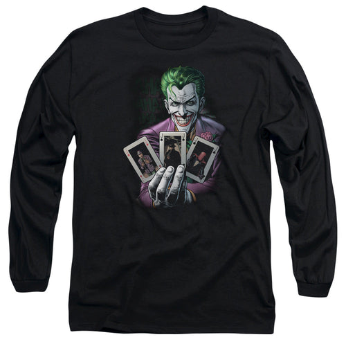 Batman 3 Of A Kind Mens Long Sleeve Shirt Black