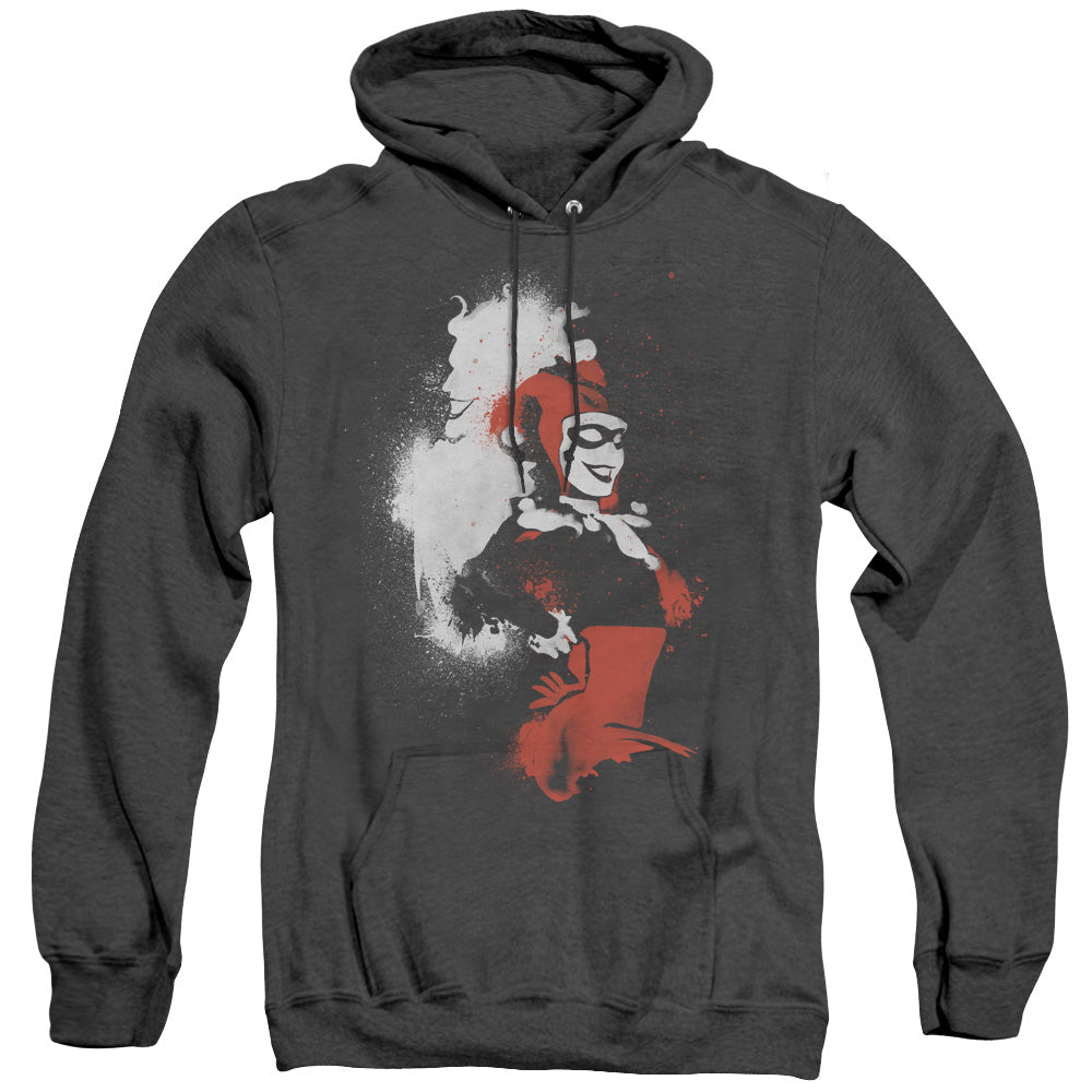 Batman Splattered Couple Heather Mens Hoodie Black