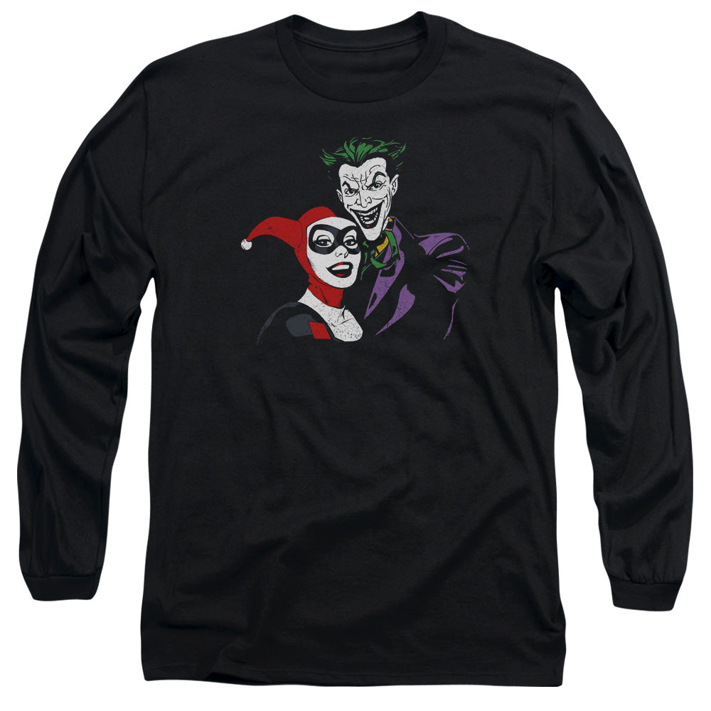 Batman Joker & Harley Mens Long Sleeve Shirt Black
