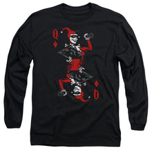 Load image into Gallery viewer, Batman Quinn Of Diamonds Mens Long Sleeve Shirt Black
