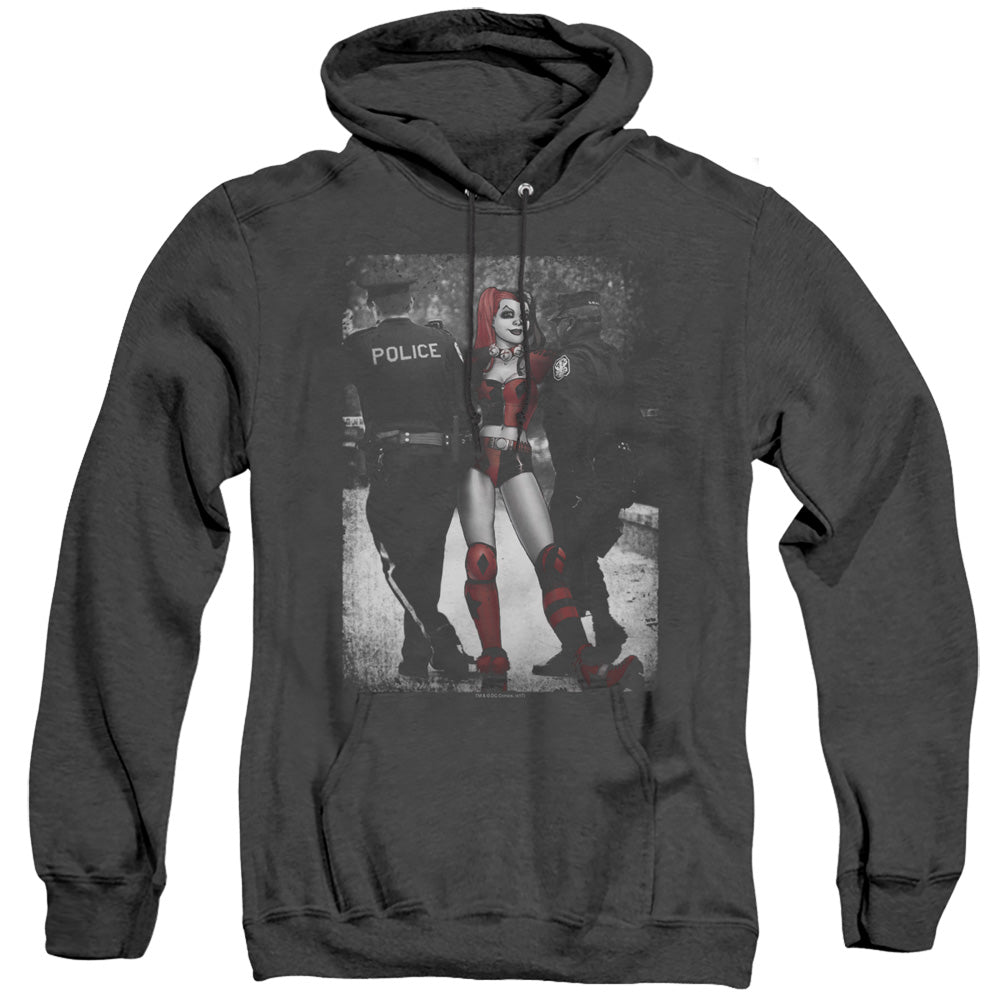 Batman Arrest Heather Mens Hoodie Black