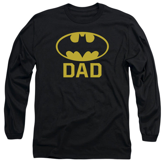 Batman Bat Dad Mens Long Sleeve Shirt Black