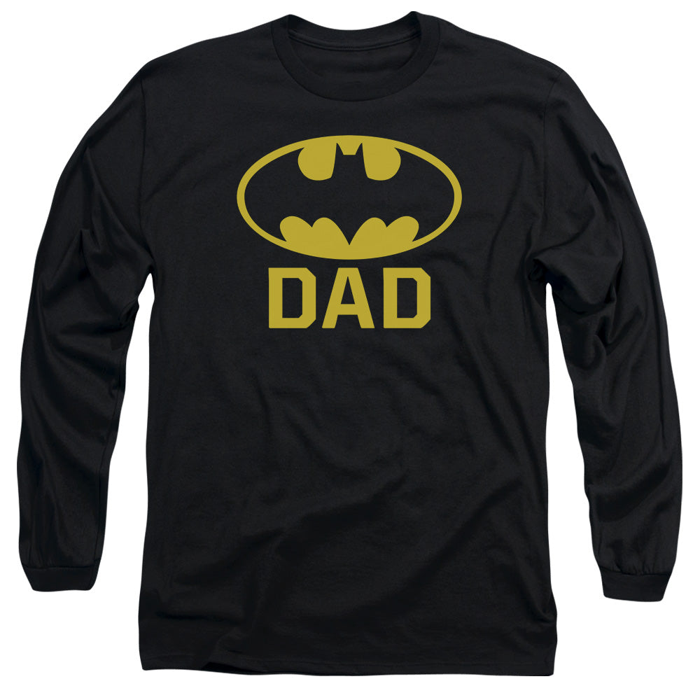 Batman Bat Dad Mens Long Sleeve Shirt Black