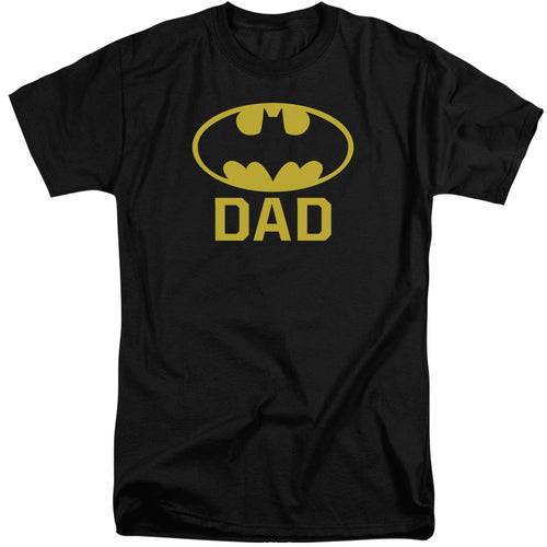 Batman Bat Dad Mens Tall T Shirt Black