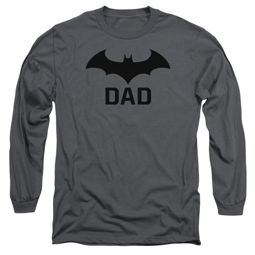 Batman Hush Dad Mens Long Sleeve Shirt Charcoal