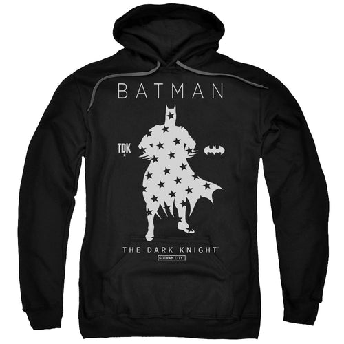 Batman Star Silhouete Mens Hoodie Black