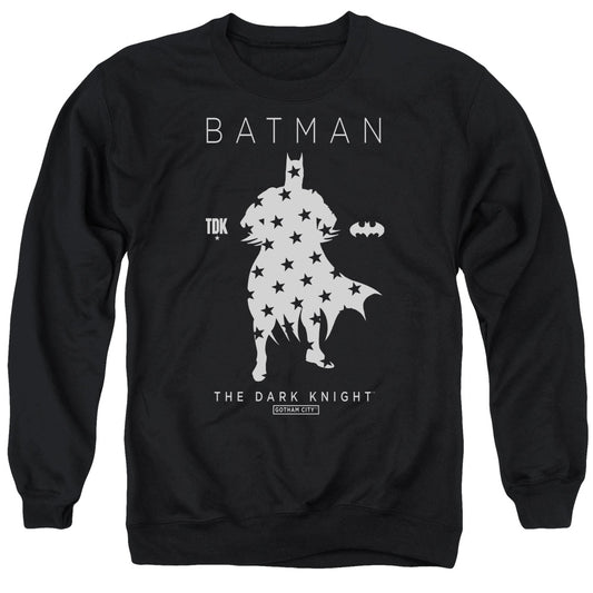 Batman Star Silhouette Mens Crewneck Sweatshirt Black