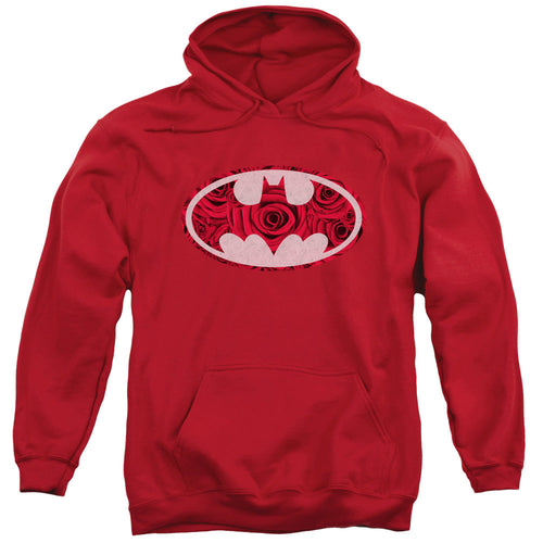 Batman Rosey Signal Mens Hoodie Red