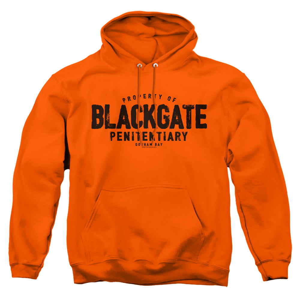 Batman Blackgate Mens Hoodie Orange
