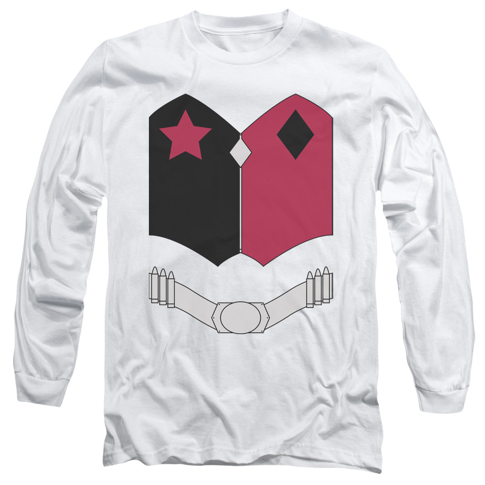Batman New Hq Uniform Mens Long Sleeve Shirt White